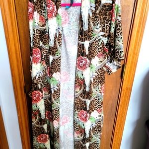 New without tags Western Steer Head long Duster Size 2XL